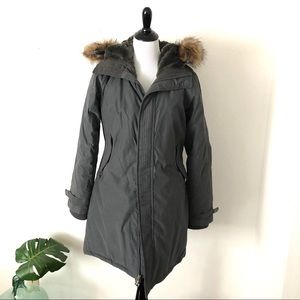 TNA Aritzia Grey Aspen Parka EUC